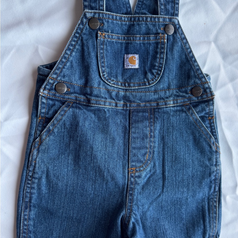 Carhartt Blue Denim Baby Overalls